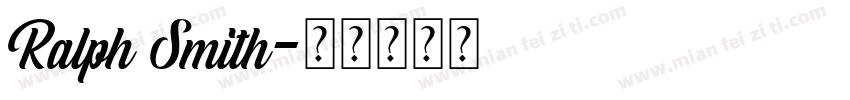 Ralph Smith字体转换